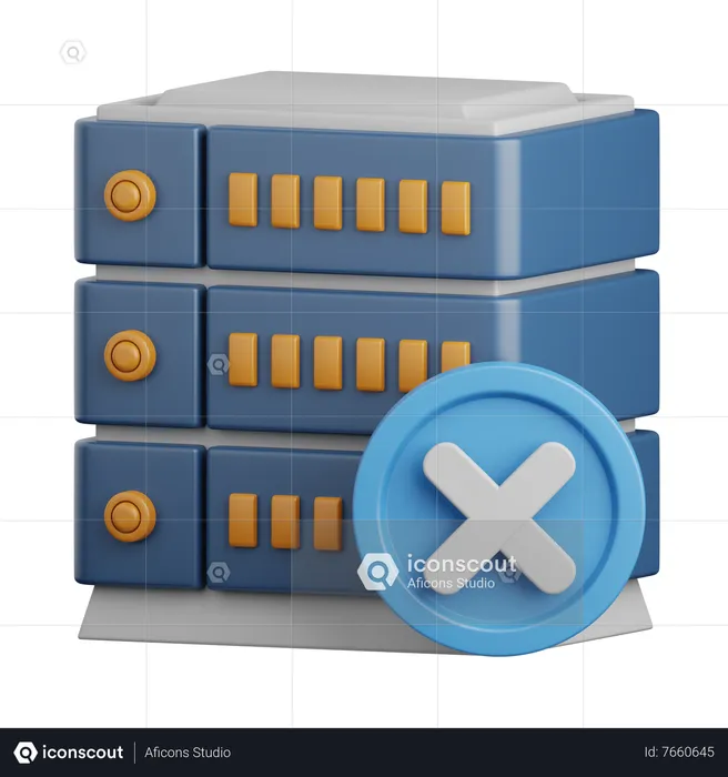 Server Disconnected  3D Icon