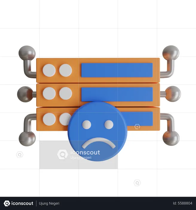 Server Down  3D Icon