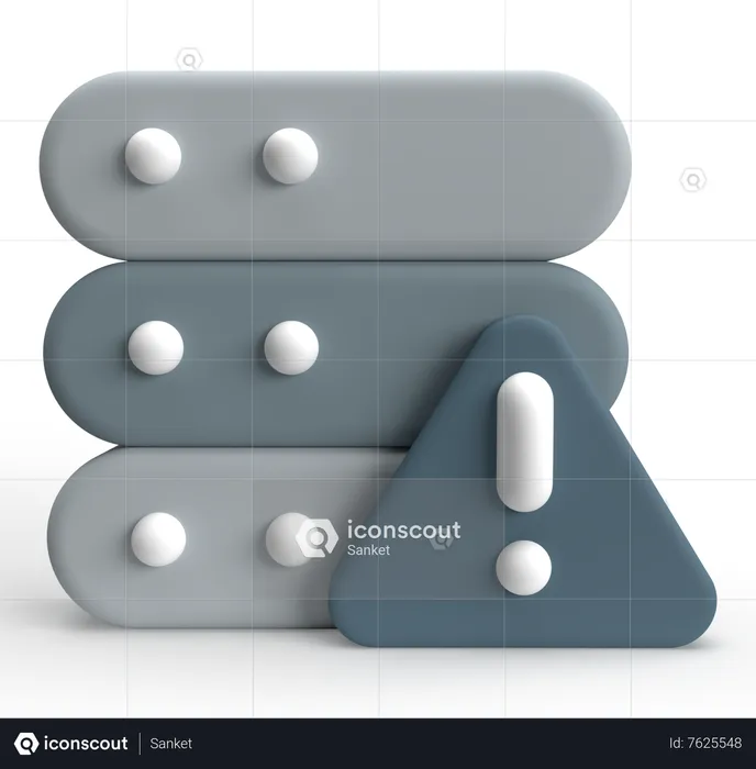 Server Error  3D Icon