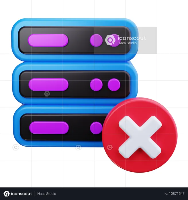 Server Fail  3D Icon