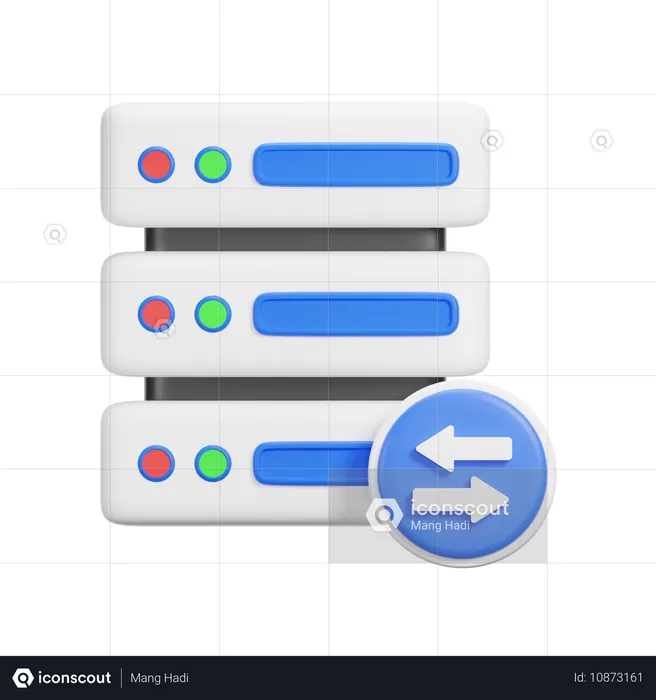 Server Flow  3D Icon