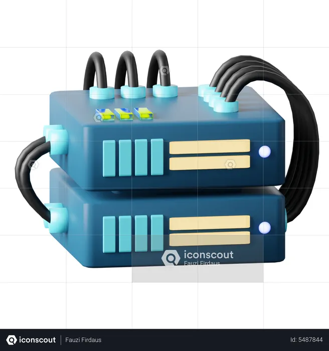 Server Hosting  3D Icon