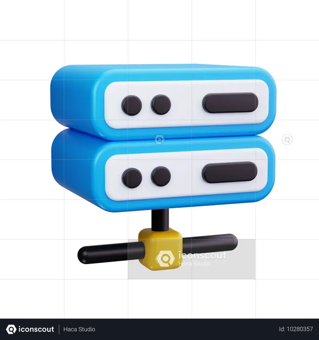 Server Hosting  3D Icon