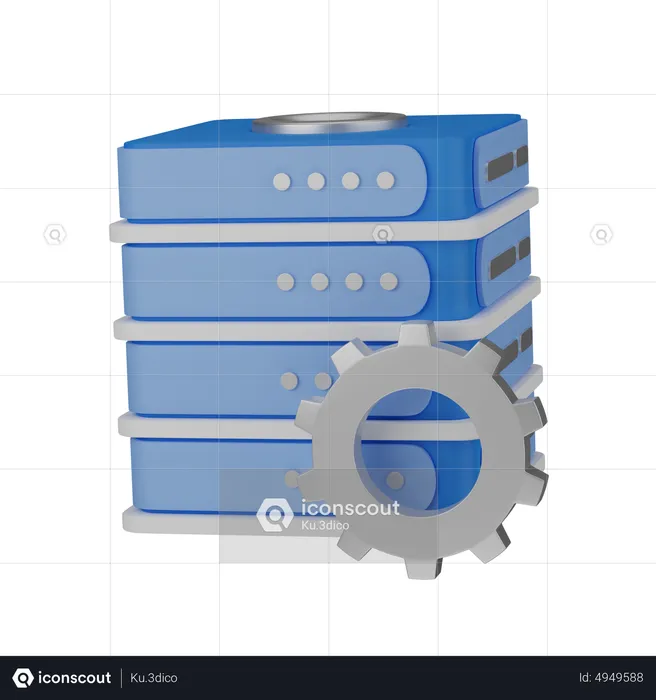 Server management  3D Icon