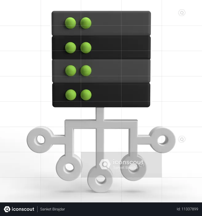 Server Network  3D Icon