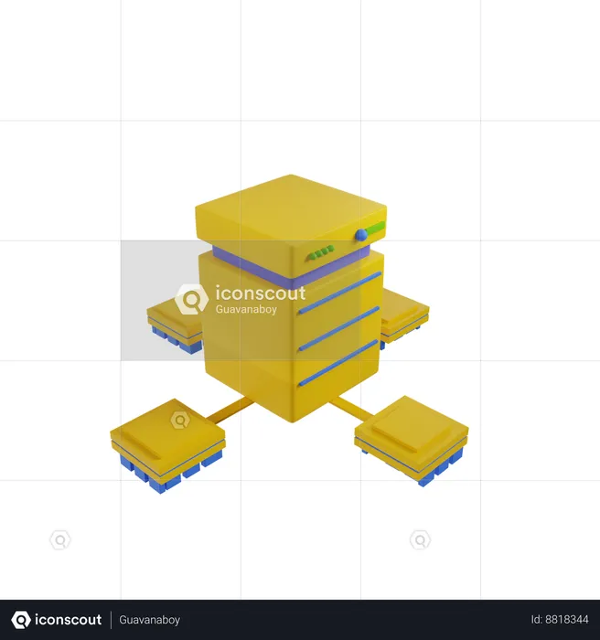 Server Network  3D Icon