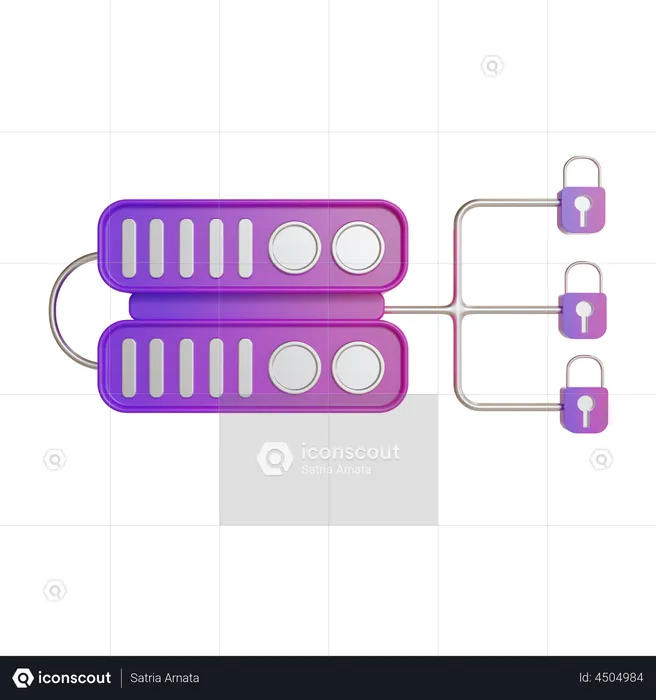 Server Network  3D Illustration