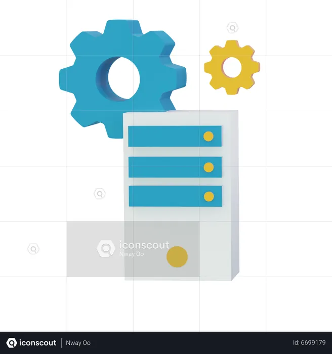 Server Optimize  3D Icon
