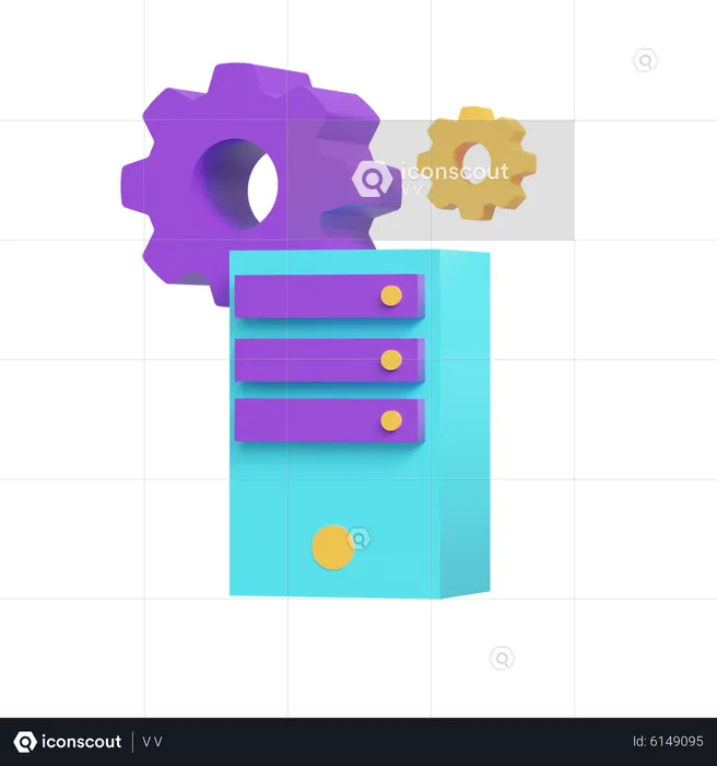 Server Optimize  3D Icon