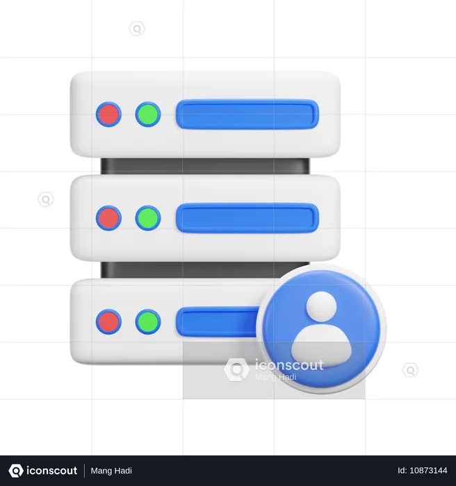 Server Profile  3D Icon
