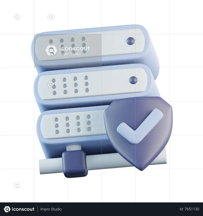 Server Protection  3D Icon