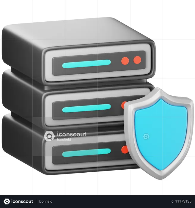 Server Protection  3D Icon