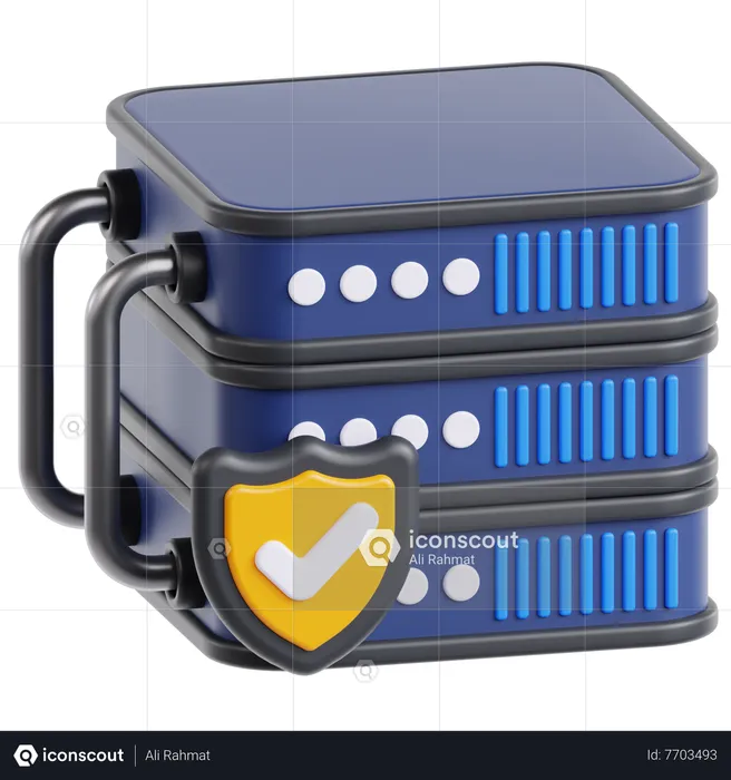 Server Protection  3D Icon