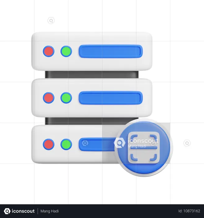 Server Scan  3D Icon