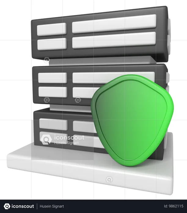 Server Security  3D Icon