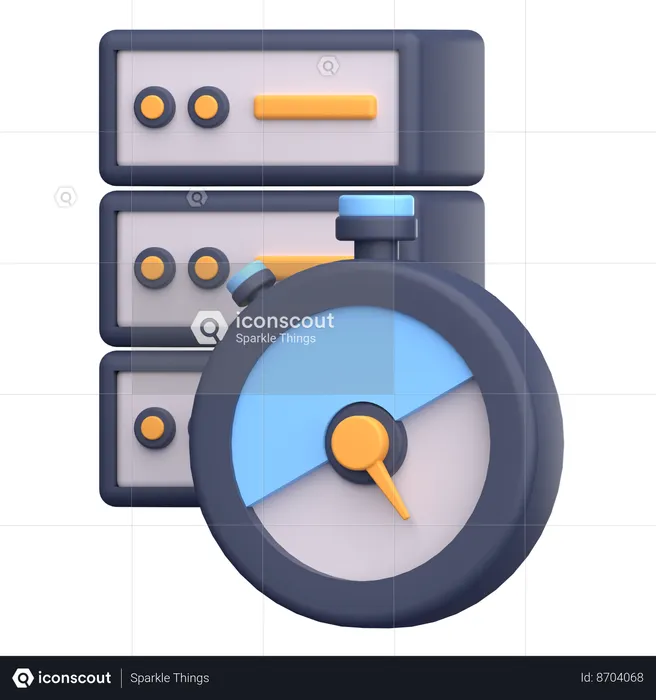 Server Speed  3D Icon