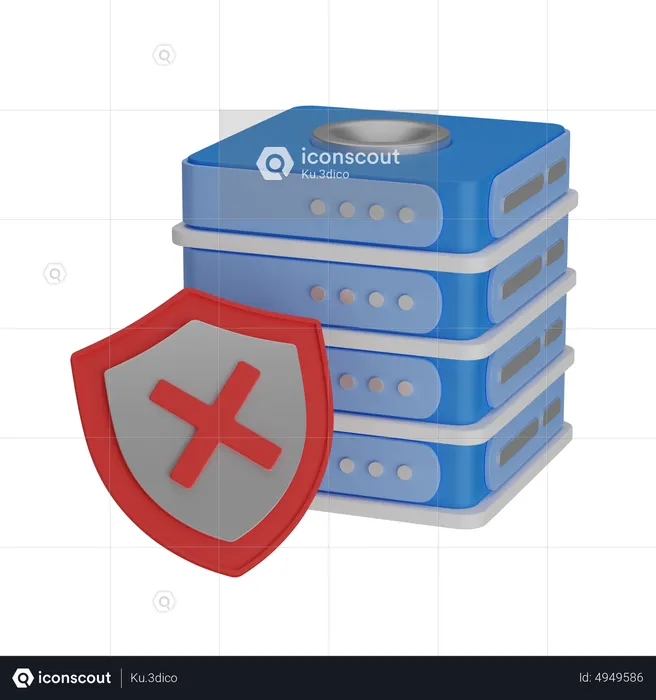 Server unsafe  3D Icon