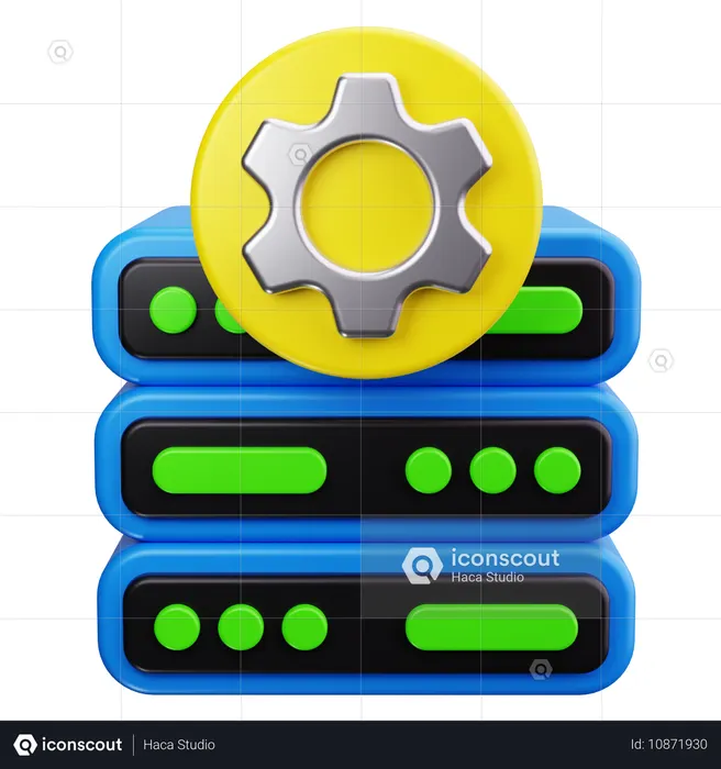 Servereinstellungen  3D Icon