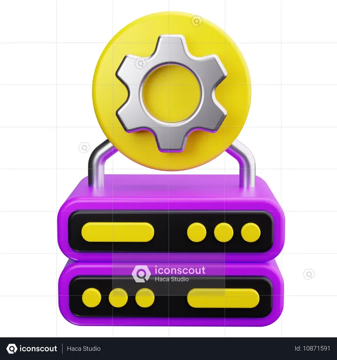 Servereinstellungen  3D Icon