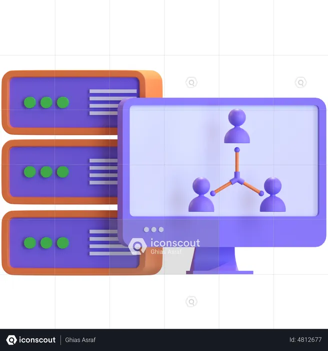 Serververbindungsfreigabe  3D Icon