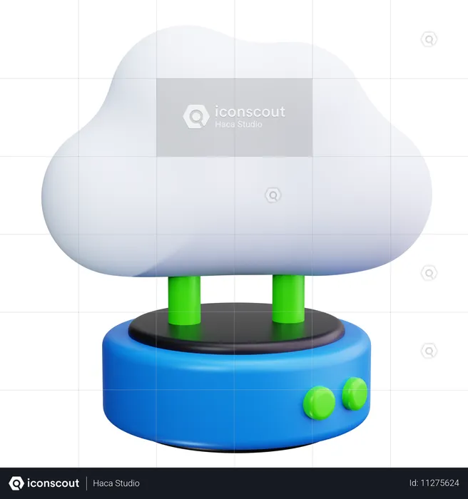 Serveur Cloud  3D Icon