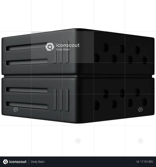 Serveur de données  3D Icon