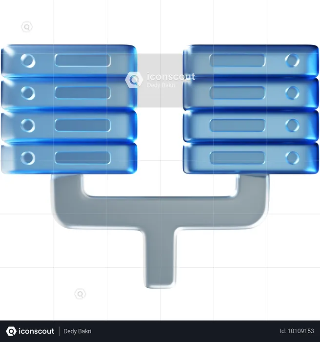 Serveur de données approfondies  3D Icon