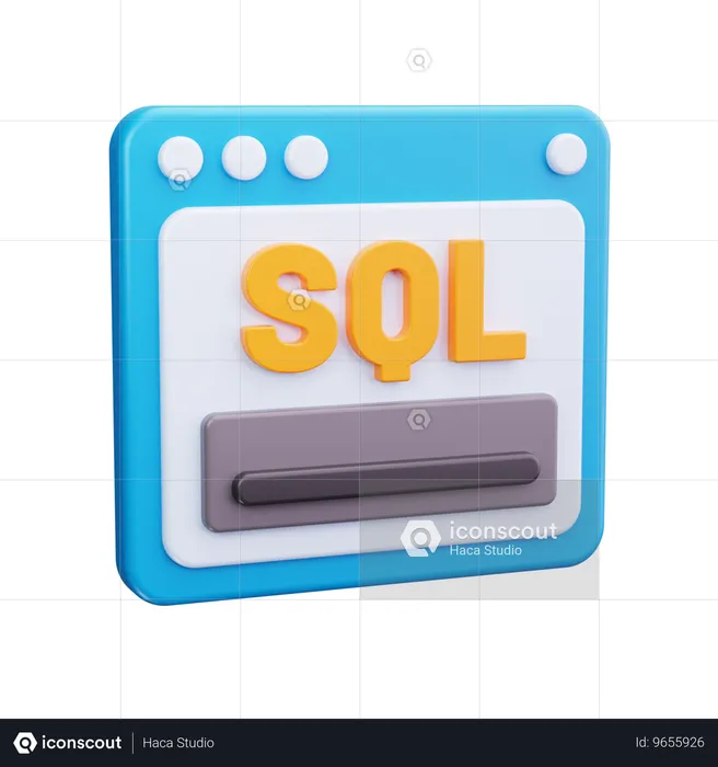 Serveur SQL  3D Icon