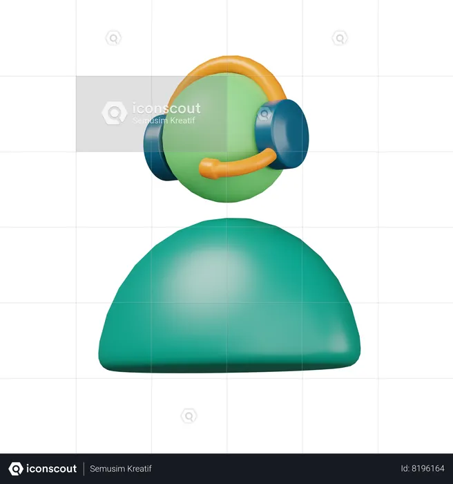 Service client  3D Icon