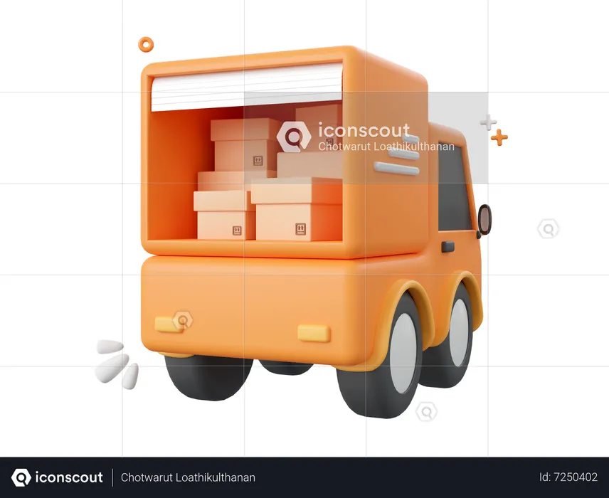 Service de livraison en ligne  3D Icon