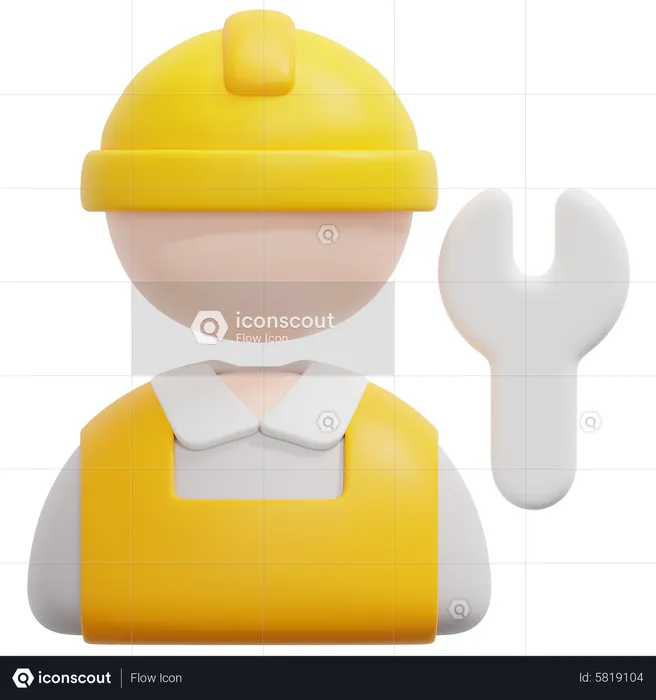 Service Man  3D Icon