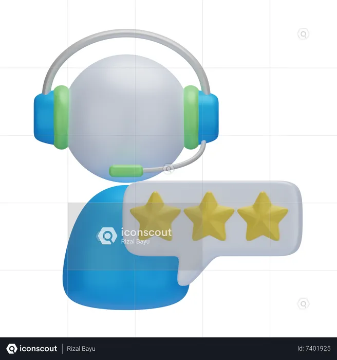 Service Rating  3D Icon