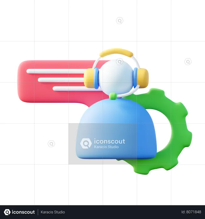 Servicio al Cliente  3D Icon