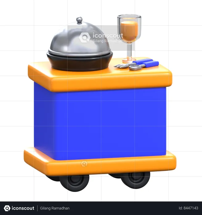 Servicio de comida  3D Icon