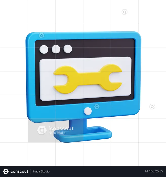 Servicio informático  3D Icon