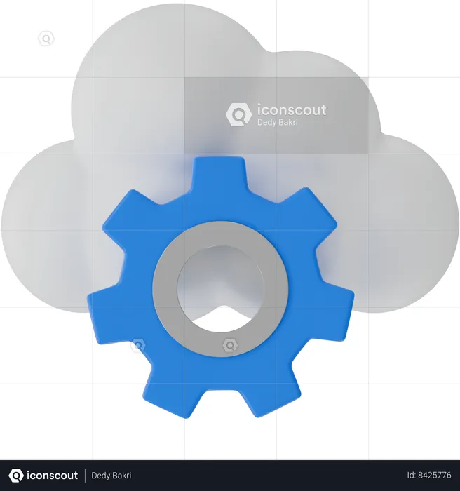 Servicios en la nube  3D Icon