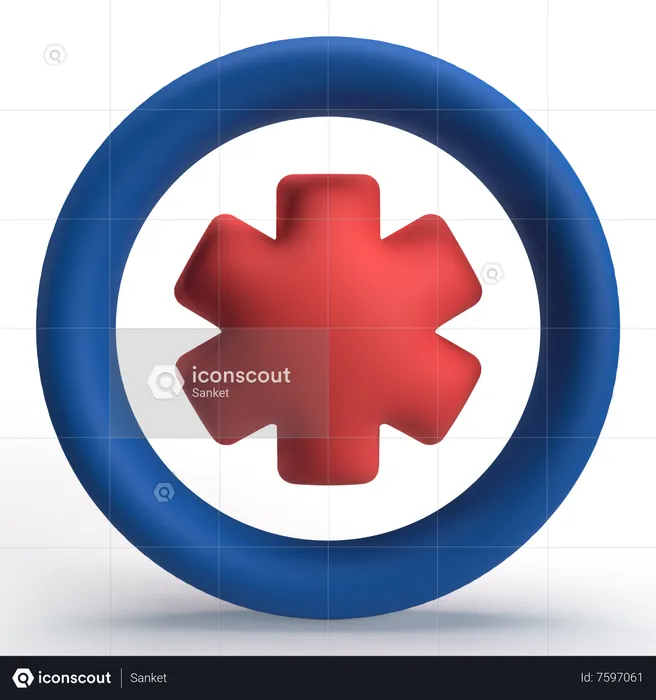 Servicios médicos  3D Icon