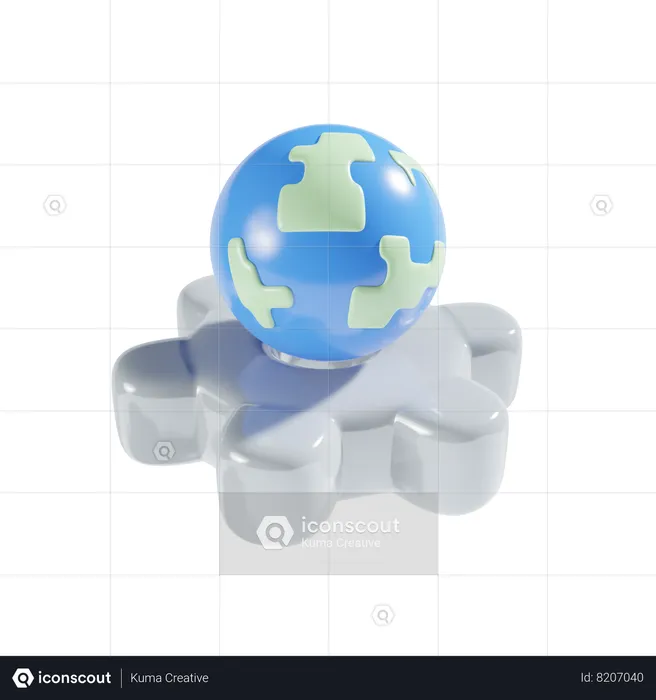 Serviço global  3D Icon