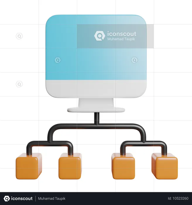 Servidor  3D Icon