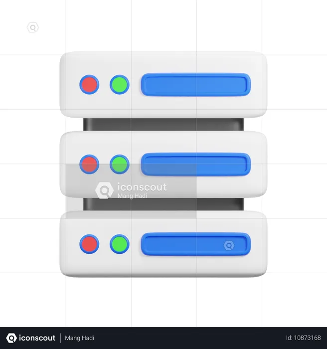 Servidor  3D Icon