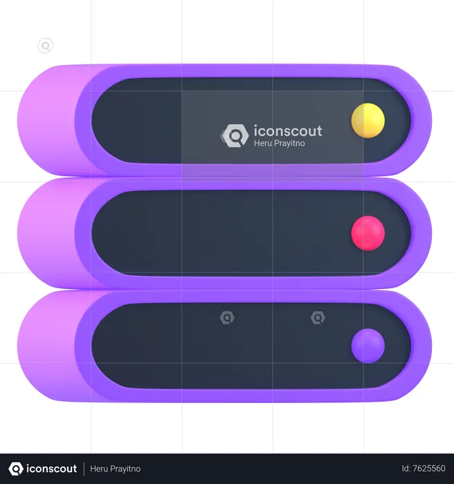 Servidor  3D Icon