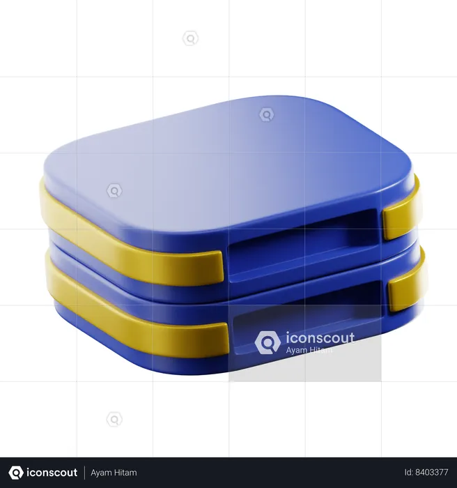 Servidor de base de datos  3D Icon