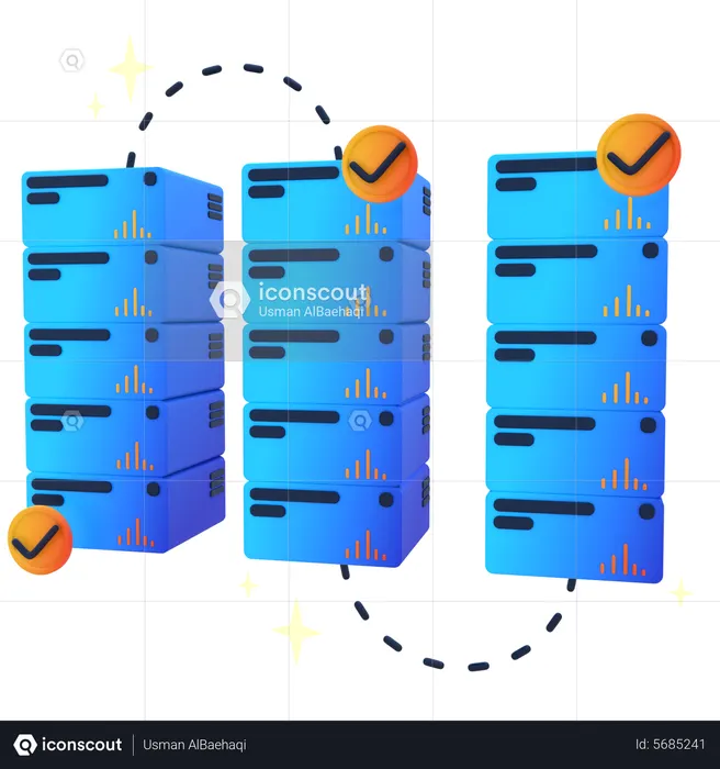 Servidor criptográfico  3D Icon