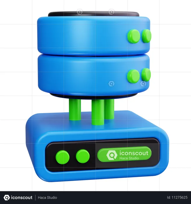 Servidor de base de datos  3D Icon
