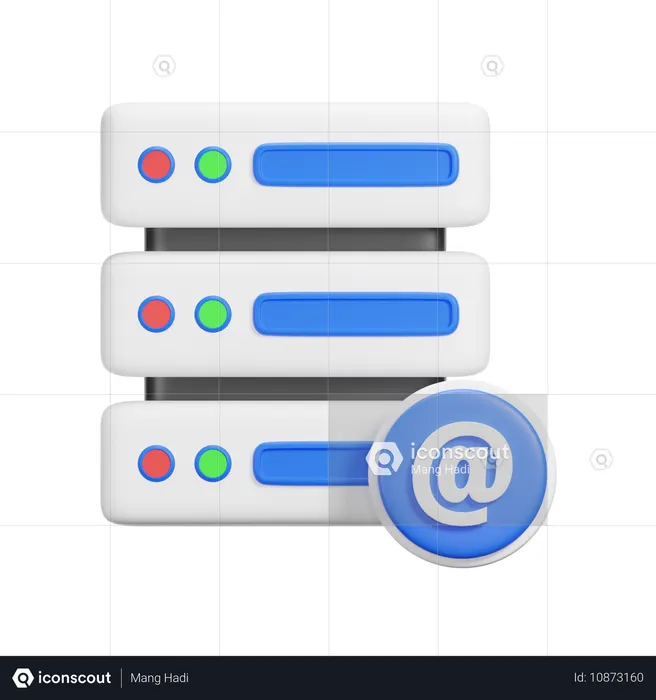 Servidor de e-mail  3D Icon