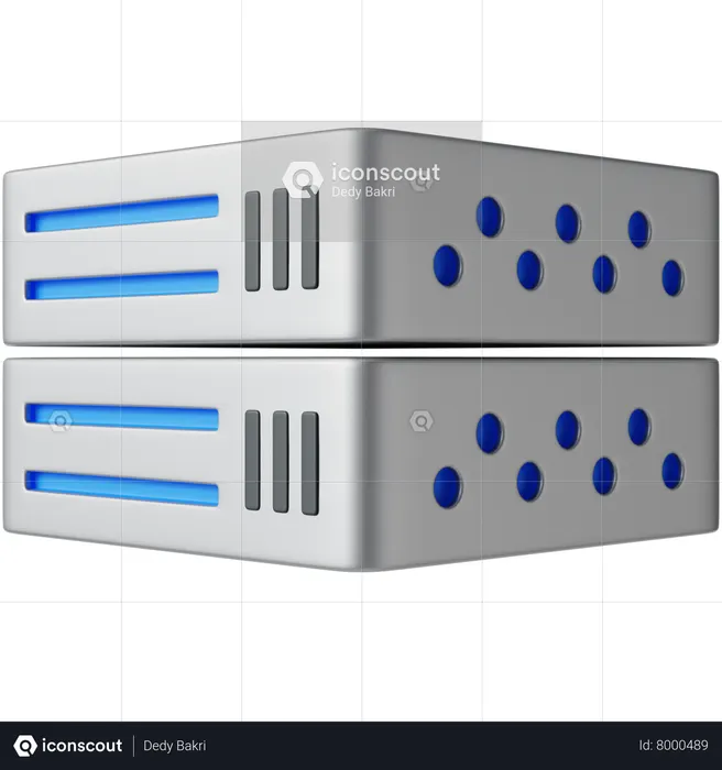 Servidor de datos  3D Icon