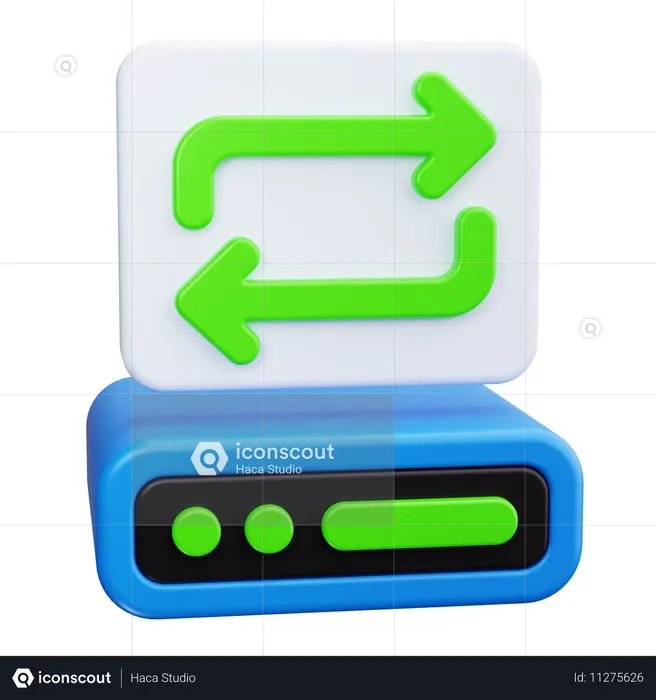 Servidor de respaldo  3D Icon