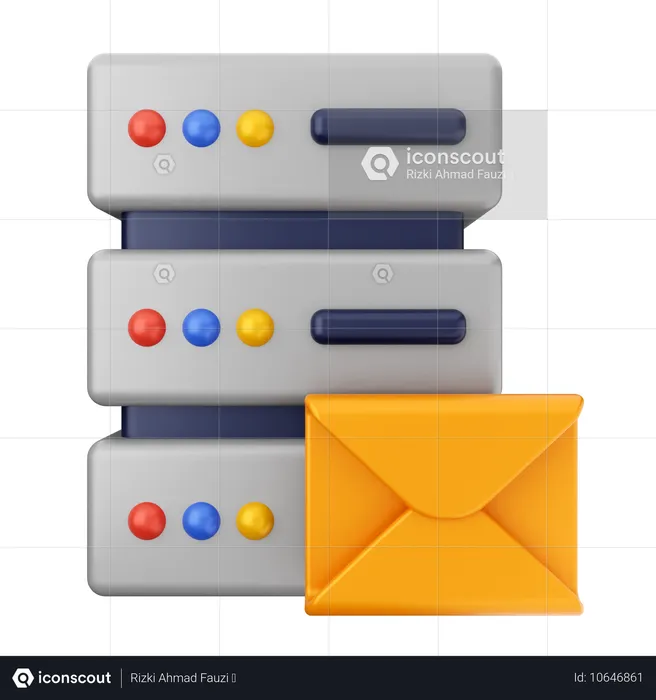 E-mail do servidor  3D Icon