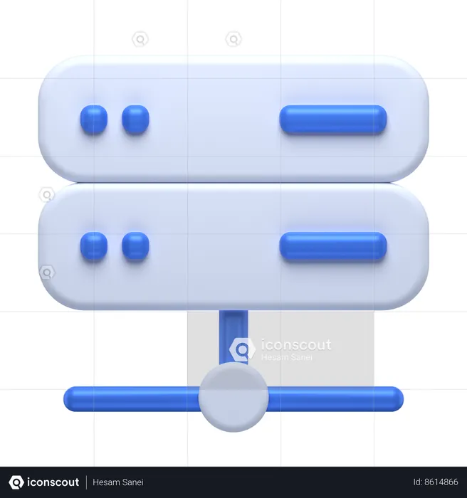 Servidor en la nube  3D Icon