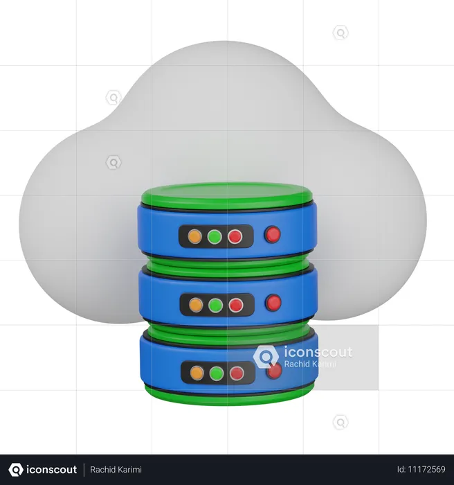 Nube de servidor  3D Icon